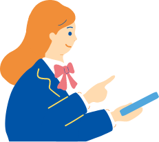 女子高生のイラスト