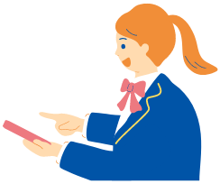女子高生のイラスト
