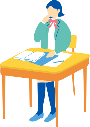 女子高生のイラスト