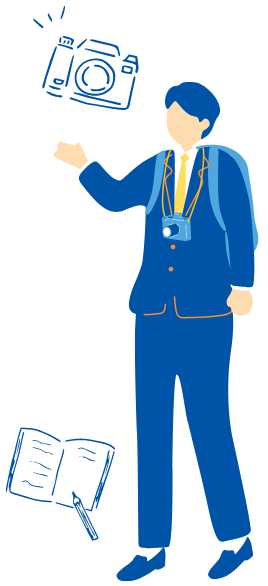 男子高生のイラスト